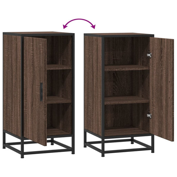 Senkki ruskea tammi 35,5x35x76 cm tekninen puu