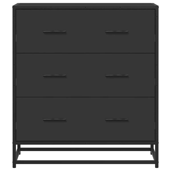 senkki musta 68x35x76 cm suunniteltu puu ja metalli