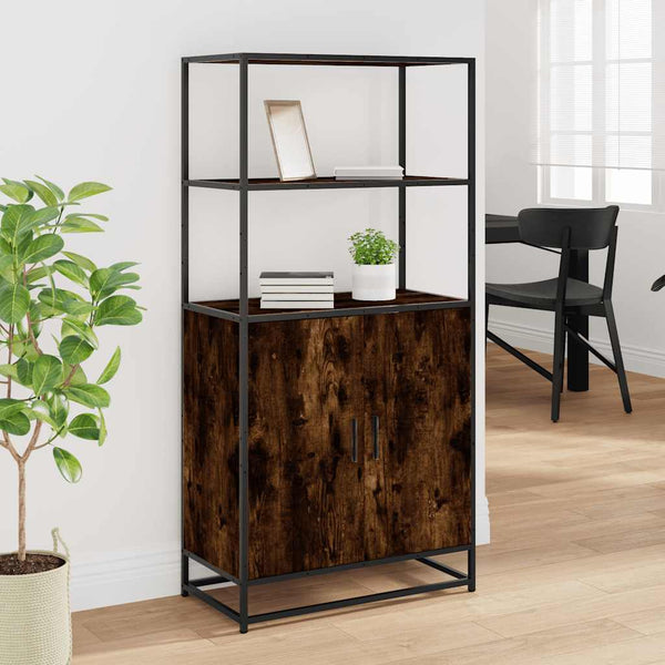 Highboard Jep (savustettu tammi suunniteltu puu ja metalli)