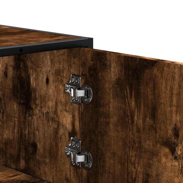 Highboard Jep (savustettu tammi suunniteltu puu ja metalli)