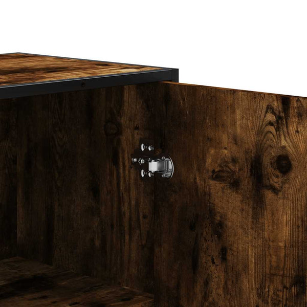 Highboard Micsu (savustettu tammi suunniteltu puu ja metalli)