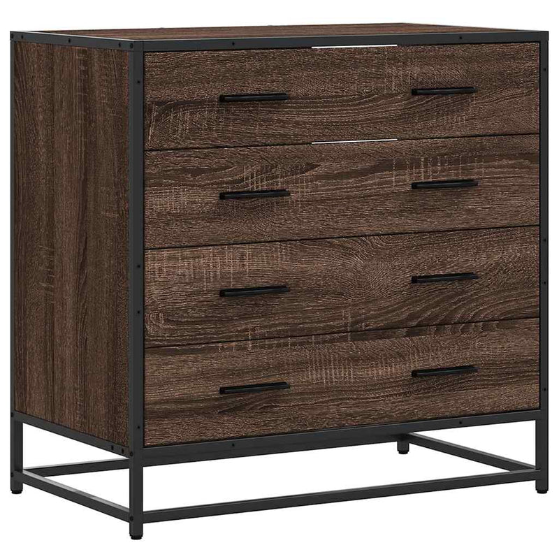 Ruskea laatikosto Cohut 70x41x70cm (tammi, puinen)