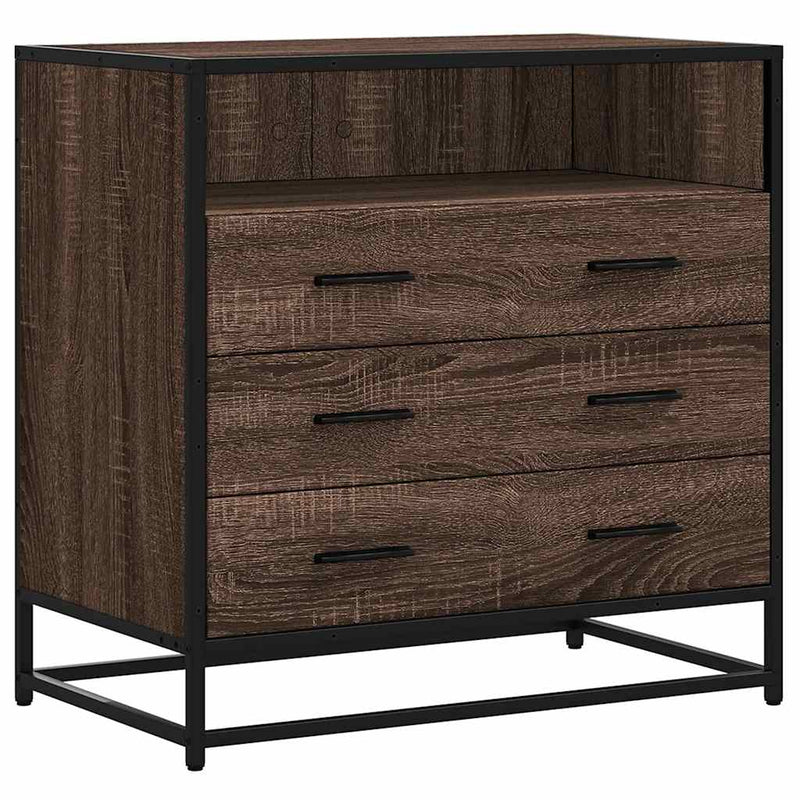 Ruskea laatikosto Duliga 70x41x70cm (tammi, puinen)