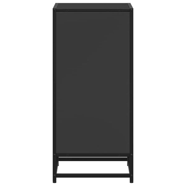 Kirjahylly musta 40x35x76 cm lastulevy