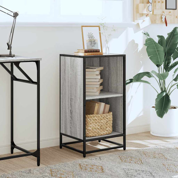 Harmaa kirjakaappi Adalber 40x35x76cm (engineered wood)