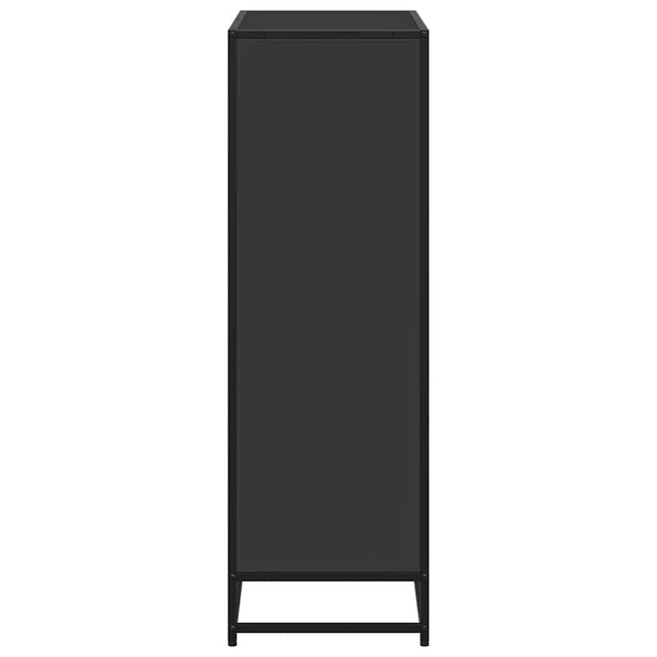 Musta kirjahylly Adalber 80,5x35x107,5cm (puinen)