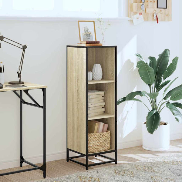 Kirjahylly sonoma-tammi 33,5x33x107,5 cm lastulevy