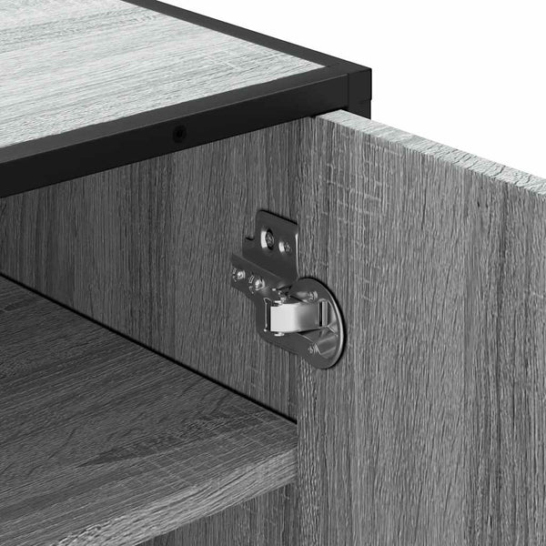 Harmaa kenkäteline Zodi 48x38x97,5cm (puinen)