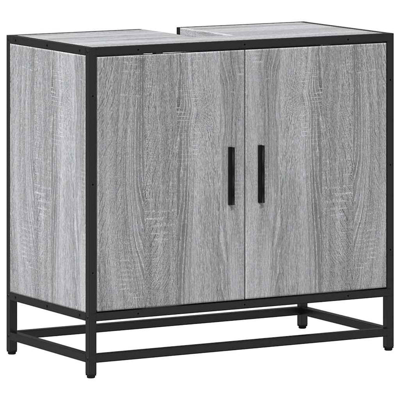 Harmaa kylpyhuoneen pesuallaskaappi Dao (sonoma engineered wood)
