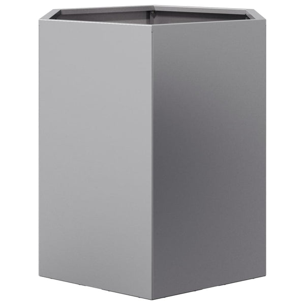 Puutarhakukkalaatikot kuusikulma 46x40x45 cm galvanoitu teräs