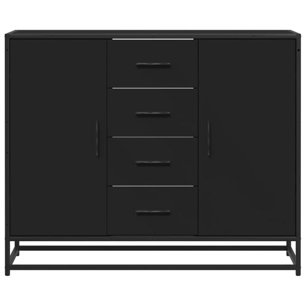 Senkki musta 92x35x76 cm tekninen puu