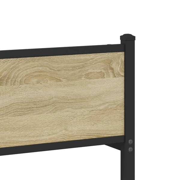 Sängynrunko ilman patjaa Sonoma-tammi 200x200 cm