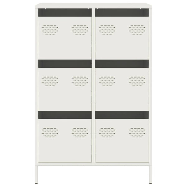 Kaappi valkoinen 68x39x101,5 cm teräs