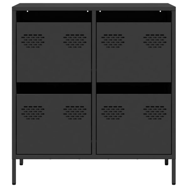 Senkki musta 68x39x73,5 cm kylmävalssattu teräs