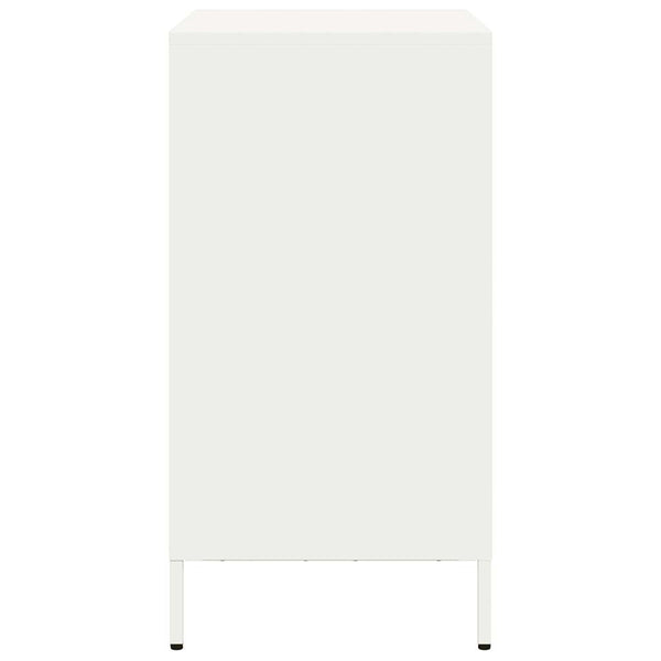 Valkoinen senkki Lcian 68x39x73,5cm (kylmävalssattu teräs)