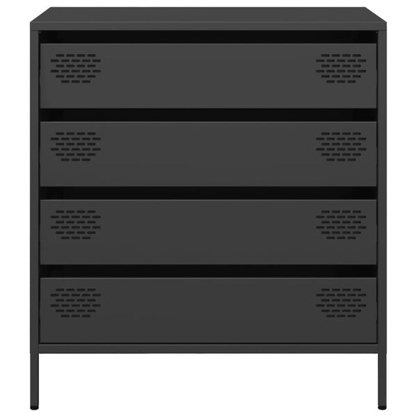 Senkki musta 68x39x73,5 cm kylmävalssattu teräs