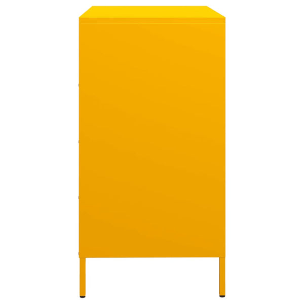 Sinapinkeltainen senkki Neaga 68x39x73,5cm (kylmävalssattu teräs)