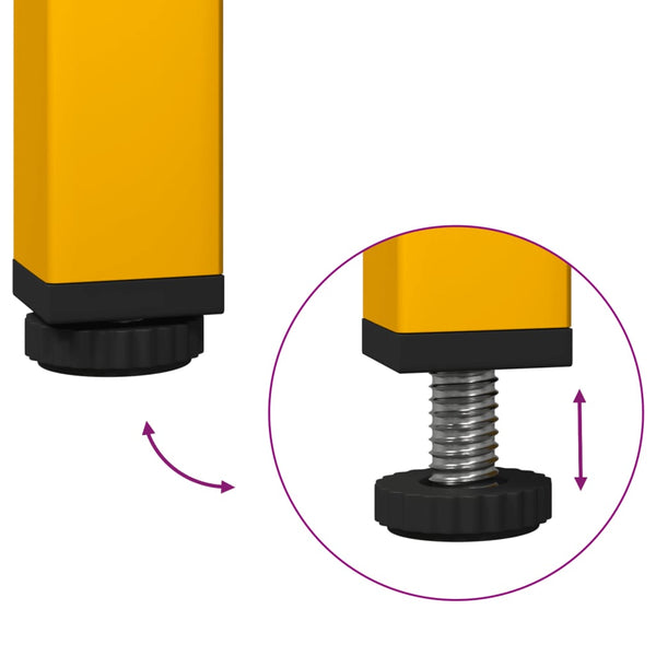 Sinapinkeltainen senkki Neaga 68x39x73,5cm (kylmävalssattu teräs)