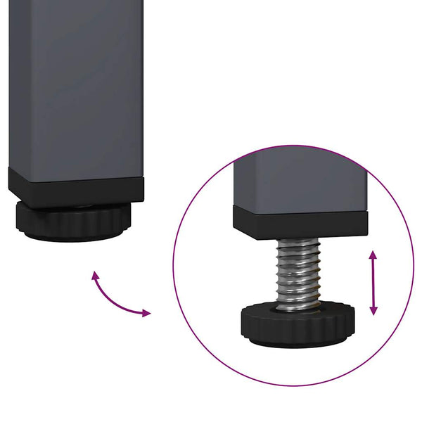 Antrasiitti senkki Madalyn 35x39x73,5cm (kylmävalssattu teräs)