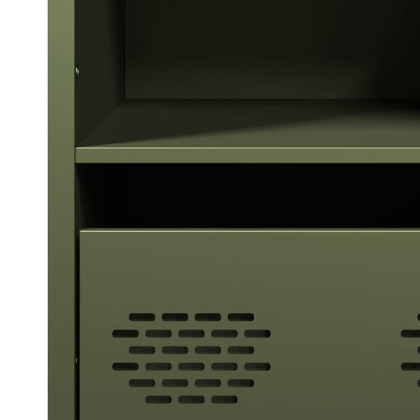 Oliivinvihreä highboard Nectar 35x39x103,5cm (teräs)