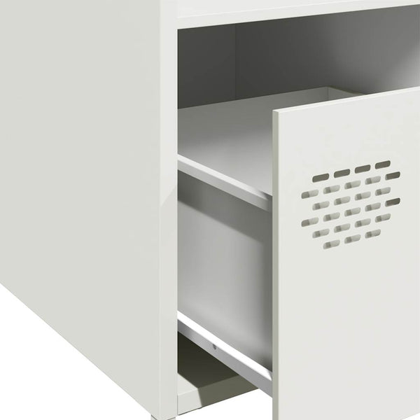 Valkoinen highboard Nectar 35x39x103,5cm (teräs)