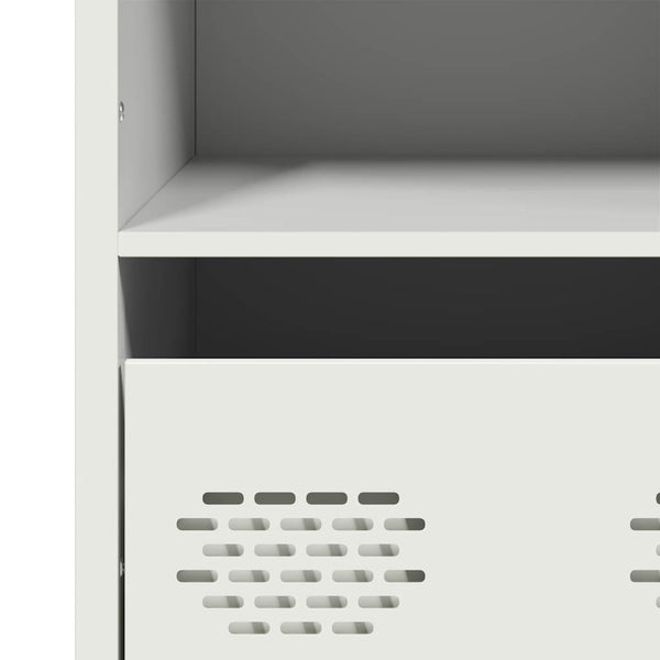 Valkoinen highboard Nectar 35x39x103,5cm (teräs)