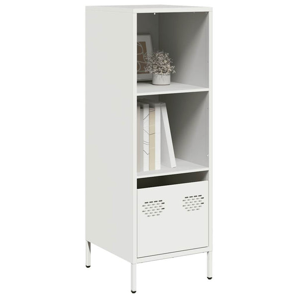 Valkoinen highboard Nectar 35x39x103,5cm (teräs)