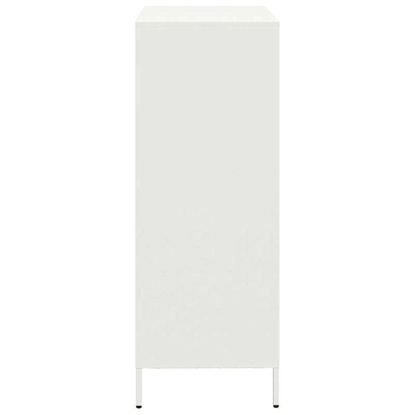 Valkoinen highboard Nectar 68x39x103,5cm (teräs)