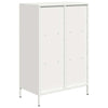 Valkoinen highboard Nectar 68x39x103,5cm (teräs)