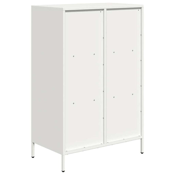 Valkoinen highboard Nectar 68x39x103,5cm (teräs)