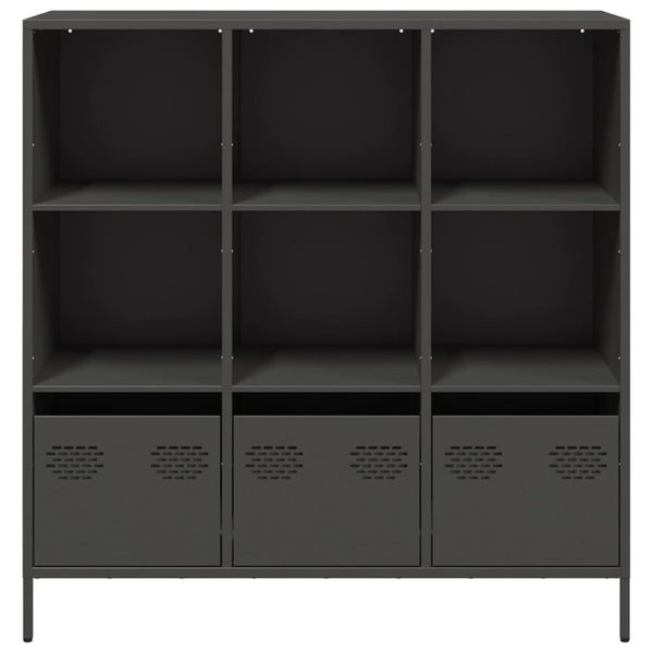 Musta highboard Nectar 101,5x39x103,5cm (teräs)