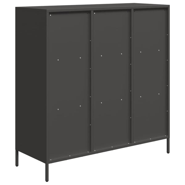 Musta highboard Nectar 101,5x39x103,5cm (teräs)