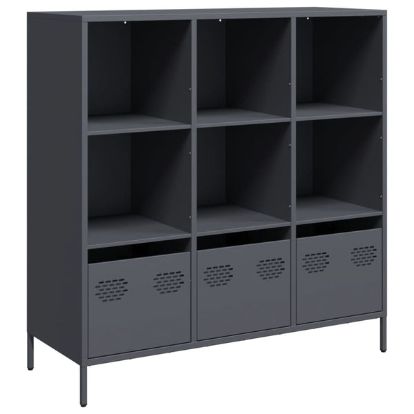 Antrasiitti highboard Nectar 101,5x39x103,5cm (teräs)