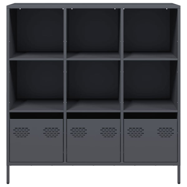Antrasiitti highboard Nectar 101,5x39x103,5cm (teräs)