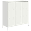 Valkoinen highboard Nectar 101,5x39x103,5cm (teräs)