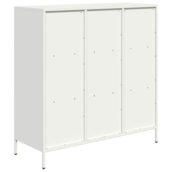Valkoinen highboard Nectar 101,5x39x103,5cm (teräs)