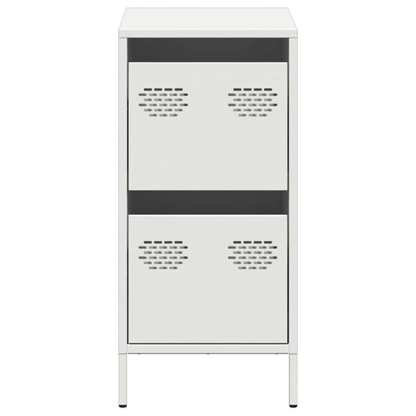 Valkoinen senkki Annette 35x39x73,5cm (kylmävalssattu teräs)