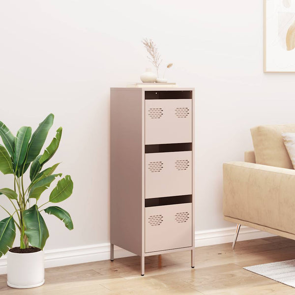 Kaappi pinkki 39x35x103,5 cm teräs