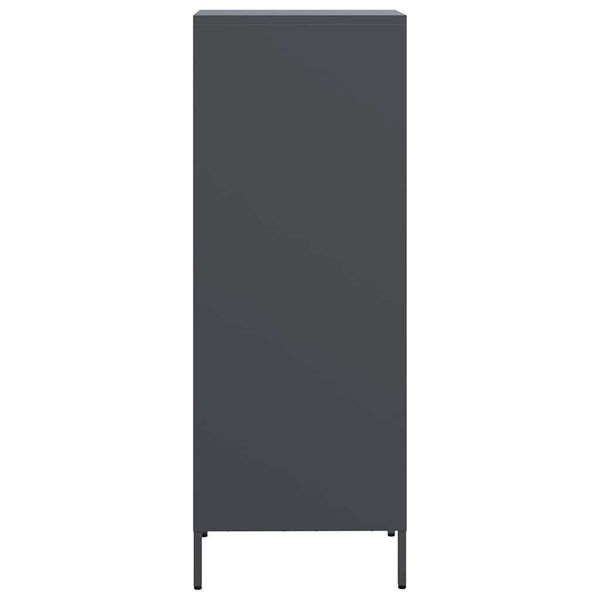 Antrasiitti highboard Dzidra 39x35x103,5cm (terästä)