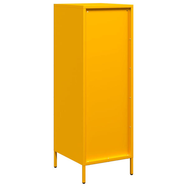 Sinapinkeltainen highboard Dzidra 39x35x103,5cm (teräs)