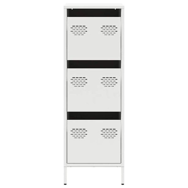 Valkoinen highboard Dzidra 39x35x103,5cm (teräs)