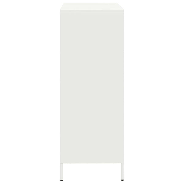 Valkoinen highboard Dzidra 39x35x103,5cm (teräs)