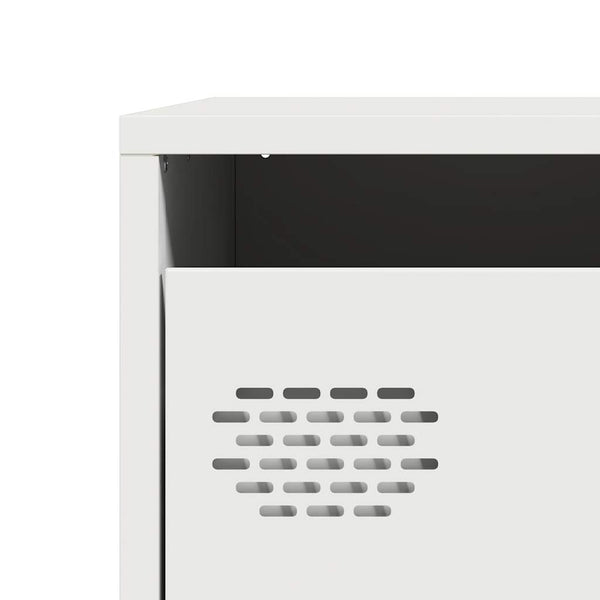 Valkoinen highboard Dzidra 39x35x103,5cm (teräs)