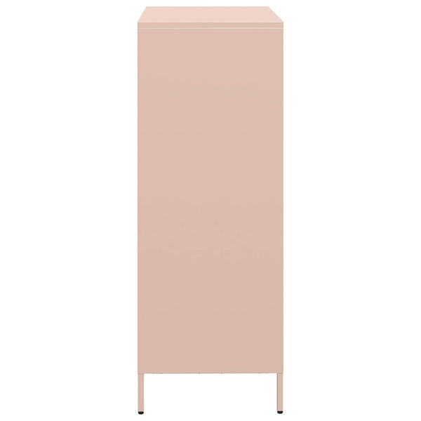 Kaappi pinkki 68x39x103,5 cm teräs