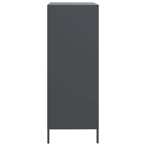 Antrasiitti highboard Olimpica 68x39x103,5cm (teräs)