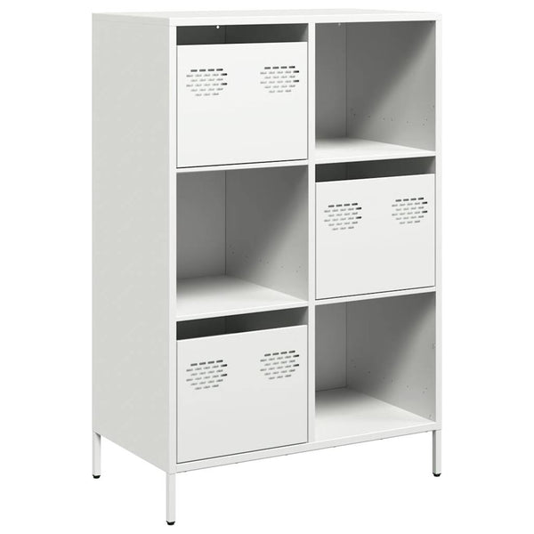 Valkoinen highboard Olimpica 68x39x103,5cm (teräs)