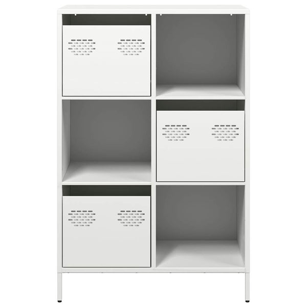 Valkoinen highboard Olimpica 68x39x103,5cm (teräs)