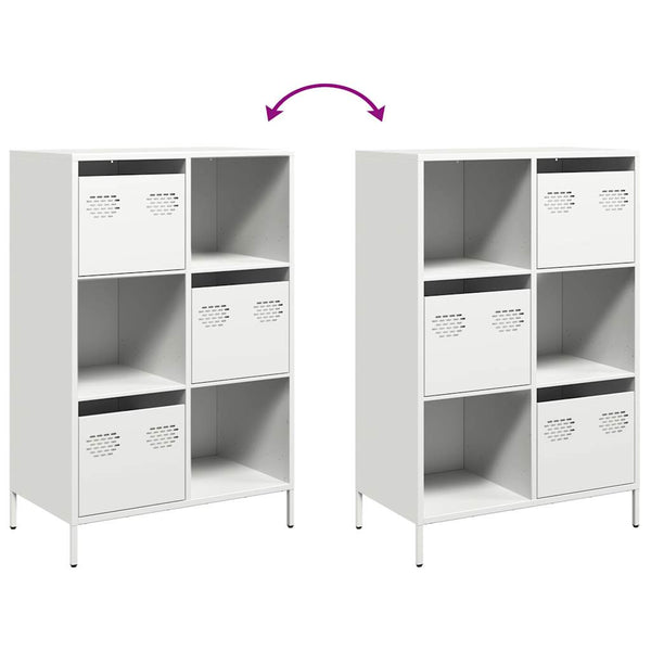 Valkoinen highboard Olimpica 68x39x103,5cm (teräs)