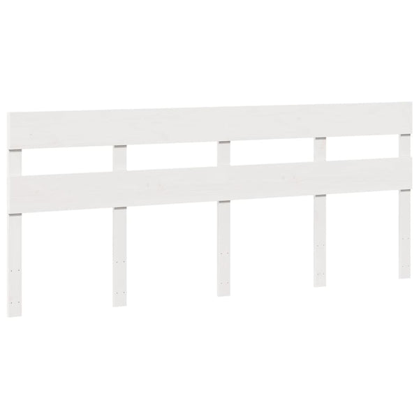 Sängynrunko ilman patjaa valkoinen 180x200 cm täysi mänty