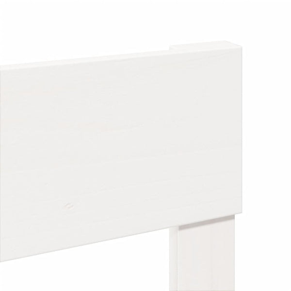 Sänky ilman patjaa valkoinen 120x190 cm täysi mänty